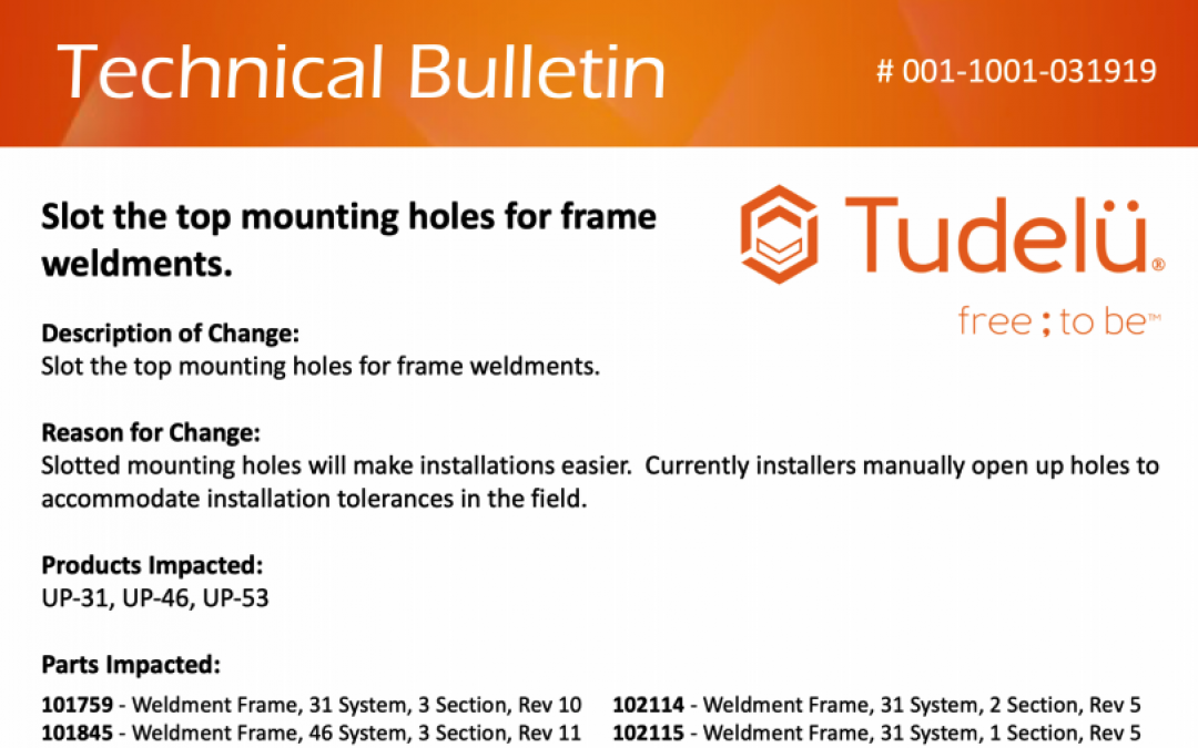 Technical Bulletin – 001